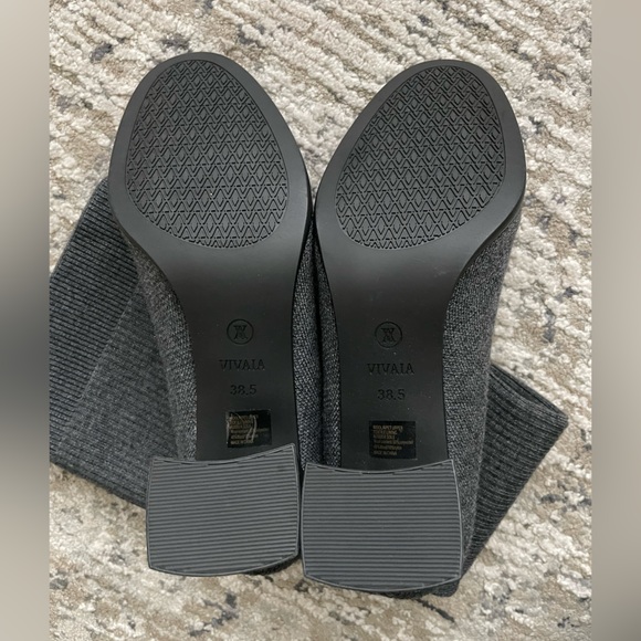 VIVAIA Boots Knee High Water Repellent Wool (Tessa Pro) 38.5 / 7.5 Gray - Picture 5 of 14